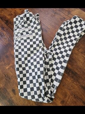 BDG Urban OUTFITTERS Black & White Checkerboard Skinny Pants